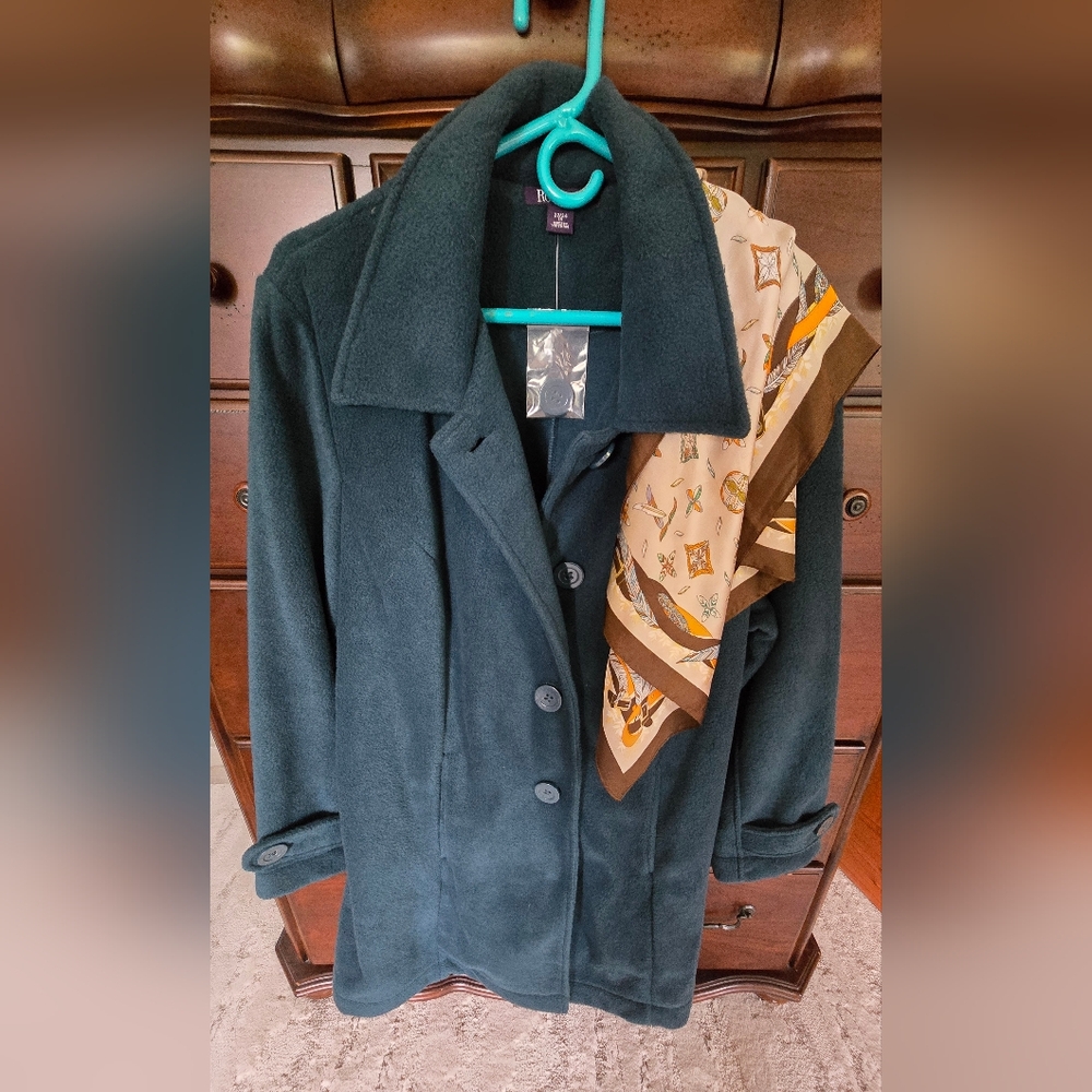 Roaman's, Dark Teal Coat, Sz. 22/24